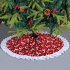 Christmas Tree Skirt 35 4 Inches Christmas Deer Snowflakes Pattern Christmas Tree Mat For Holiday Party Indoor Outdoor Decor N3 17 gold elk style