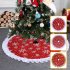 Christmas Tree Skirt 35 4 Inches Christmas Deer Snowflakes Pattern Christmas Tree Mat For Holiday Party Indoor Outdoor Decor N3 17 gold elk style