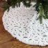 Christmas  Tree  Skirt Gold Silver Feather Christmas Tree Decoration White Plush Christmas Party Ornaments Golden feather 122cm