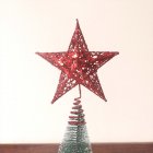 Christmas  Tree  Star  Topper Glittered Tree top Star For Christmas Tree Ornament Home Decoration Red 12cm