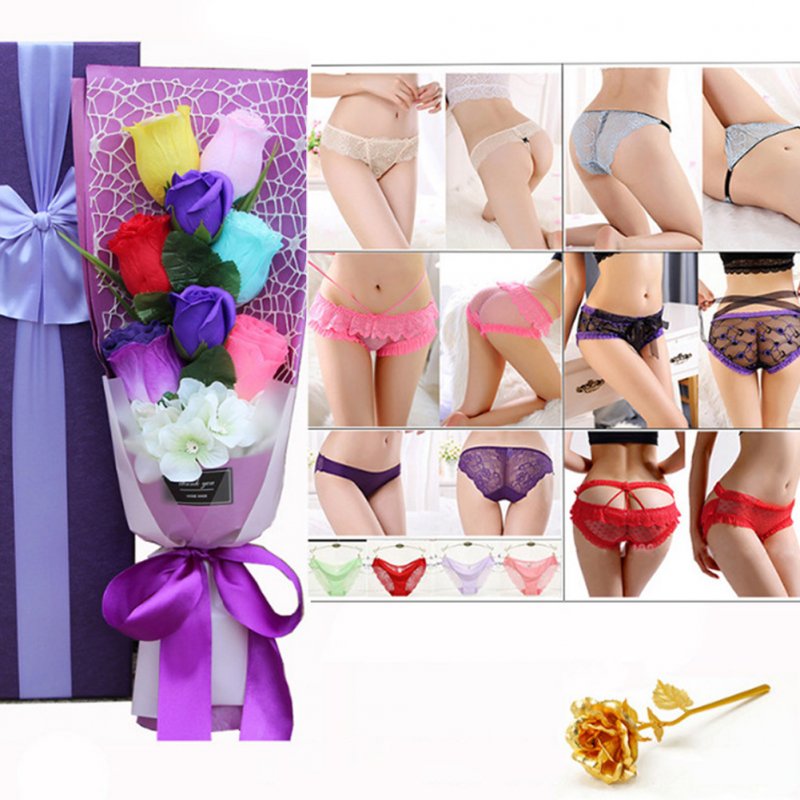 Wholesale Christmas Valentine S Day Surprise Gift For Wife Girlfriend Birthday Gift Rose Underwear Bouquet Gift Box Large Size 6 Purple Boxes About 105 125 Kg From China