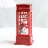 Christmas Vintage Night Lights Snowman Santa Light Up Glitter Phone Booth Ornament Christmas Gifts snowman