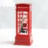 Christmas Vintage Night Lights Snowman Santa Light Up Glitter Phone Booth Ornament Christmas Gifts snowman