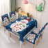 Christmas Waterproof Tablecloth Chair Cover Dining Room Stretch Chair Covers Tablecloth 140 210cm