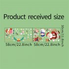 Christmas Window Clings 2 Sheets Christmas Window Decoration Stickers Snowman Elk Snowflake Merry Christmas Window Decals As shown