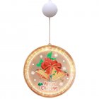 Christmas Window Decorative Light Battery Operated 3D LED Hanging Lights Decor For Windows Christmas Tree Party Christmas bells
