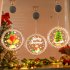 Christmas Window Decorative Light Battery Operated 3D LED Hanging Lights Decor For Windows Christmas Tree Party Christmas tree