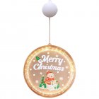 Christmas Window Decorative Light Battery Operated 3D LED Hanging Lights Decor For Windows Christmas Tree Party Christmas snowman
