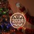 Christmas Window Decorative Light With Suction Cup Battery Operated 3D LED Hanging Lights Decor For Windows Christmas Tree Party 24cm 9 4inch bell