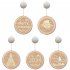 Christmas Window Decorative Light With Suction Cup Battery Operated 3D LED Hanging Lights Decor For Windows Christmas Tree Party 24cm 9 4inch bell