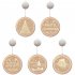 Christmas Window Decorative Light With Suction Cup Battery Operated 3D LED Hanging Lights Decor For Windows Christmas Tree Party 24cm 9 4inch bell