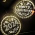 Christmas Window Decorative Light With Suction Cup Battery Operated 3D LED Hanging Lights Decor For Windows Christmas Tree Party 24cm 9 4inch bell