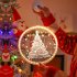 Christmas Window Decorative Light With Suction Cup Battery Operated 3D LED Hanging Lights Decor For Windows Christmas Tree Party 24cm 9 4inch bell