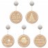 Christmas Window Decorative Light With Suction Cup Battery Operated 3D LED Hanging Lights Decor For Windows Christmas Tree Party 24cm 9 4inch bell