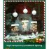 Christmas Window Hanging Lights Santa Snowflake Bell Elk Pendant with Suction Cup Supplies christmas snowflake