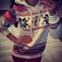 Christmas Women Snowflake Pattern Warm Hoodie Casual Fleeced Hooded Pullover   Pink M