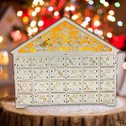 Christmas Wooden Advent Calendar With 24 Drawers Countdown To Christmas Refillable Countdown Calendar Ornament Decoration As shown