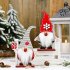Christmas Wooden Ornament Santa Claus Shape Cartoon Doll Decoration for Home Tabletop