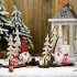 Christmas Wooden Ornament Santa Claus Shape Cartoon Doll Decoration for Home Tabletop