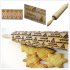 Christmas Wooden Rolling Pin Engraved Rolling Pin Embossed Rolling Pin for Cookies Dough blank