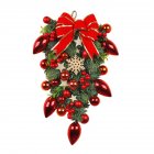 Christmas Wreath Mixed Balls And Berry Door Swag Bright Color Artificial Greenery Christmas Holiday Front Door Decor K1-4 Red Model