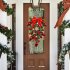 Christmas Wreath Mixed Balls And Berry Door Swag Bright Color Artificial Greenery Christmas Holiday Front Door Decor K1 5 yellow model