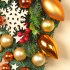 Christmas Wreath Mixed Balls And Berry Door Swag Bright Color Artificial Greenery Christmas Holiday Front Door Decor K1 5 yellow model