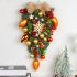 Christmas Wreath Mixed Balls And Berry Door Swag Bright Color Artificial Greenery Christmas Holiday Front Door Decor K1 5 yellow model