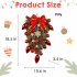 Christmas Wreath Mixed Balls And Berry Door Swag Bright Color Artificial Greenery Christmas Holiday Front Door Decor K1 4 Red Model