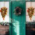 Christmas Wreath Mixed Balls And Berry Door Swag Bright Color Artificial Greenery Christmas Holiday Front Door Decor K1 5 yellow model