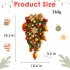 Christmas Wreath Mixed Balls And Berry Door Swag Bright Color Artificial Greenery Christmas Holiday Front Door Decor K1 5 yellow model