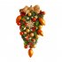 Christmas Wreath Mixed Balls And Berry Door Swag Bright Color Artificial Greenery Christmas Holiday Front Door Decor K1 5 yellow model