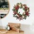 Christmas Wreath Wall Stickers Colorful Thickened Self adhesive Wall Decals Wallpaper New Year Merry Christmas Decoration 39 x 39cm XMAS068