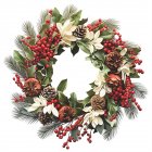Christmas Wreath Wall Stickers Colorful Thickened Self-adhesive Wall Decals Wallpaper New Year Merry Christmas Decoration
