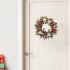 Christmas Wreath Wall Stickers Colorful Thickened Self adhesive Wall Decals Wallpaper New Year Merry Christmas Decoration 39 x 39cm XMAS068