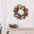 Christmas Wreath Wall Stickers Colorful Thickened Self adhesive Wall Decals Wallpaper New Year Merry Christmas Decoration 39 x 39cm XMAS068