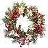 Christmas Wreath Wall Stickers Colorful Thickened Self adhesive Wall Decals Wallpaper New Year Merry Christmas Decoration 39 x 39cm XMAS068
