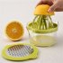 Citrus Lemon Orange Juicer  Manual Hand 430 Stainless Steel Lime Squeezer  Built in Measuring Cup Grater Reamer Squeezer  Egg Liquid Separator Manual juicer