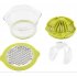 Citrus Lemon Orange Juicer  Manual Hand 430 Stainless Steel Lime Squeezer  Built in Measuring Cup Grater Reamer Squeezer  Egg Liquid Separator Manual juicer