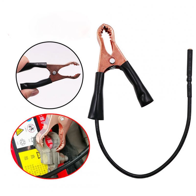 2pc Metal + Plastic Vehicle  Leakage  Detection  Tool, Car Battery Test Power Supply Cable Plug + Clip Detector, For Professional Electrician 