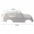 Classic Land Cruiser LC80 ABS Car Shell Body 313mm 12 3inch Wheelbase For 1 10 RC Crawler Car Traxxas TRX4 SCX10 DIY Accessories White  unpainted 