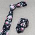 Classic Men Tie Fashion Business Flower Printing Necktie for Wedding Party