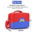 Classic Travel Protective Case Storage Bag Portable Carrying Case For Nintendo Switch Oled  mario Big M Upgrade  blue red