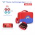 Classic Travel Protective Case Storage Bag Portable Carrying Case For Nintendo Switch Oled  mario Big M Upgrade  blue red