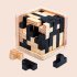 Classical Wooden Cube Puzzle Ming Luban Interlocking Brain Teaser Early Learning Toy for Children Gifts