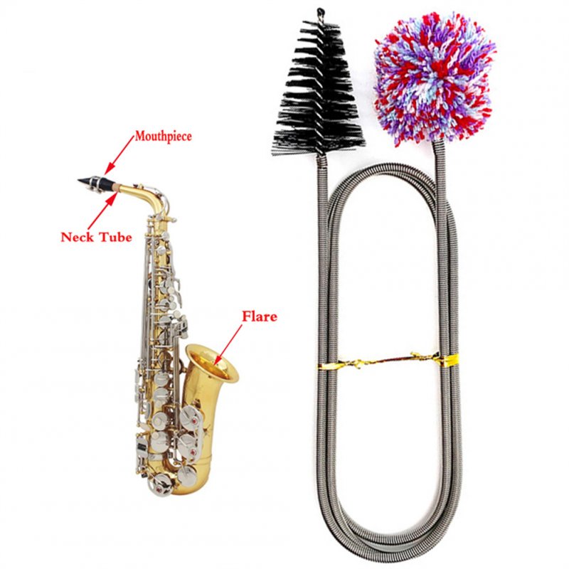 Cleaning Brush Saxophone Cleaning Brush Dual-head Multi-purpose Cleaning Brush 90cm