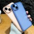 Clear Mobile Phone Case Lens Protector Ring With Lens Film Shockproof Protective Cover Compatible For Iphone Transparent black metal ring with lens film iPhone1