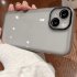 Clear Mobile Phone Case Lens Protector Ring With Lens Film Shockproof Protective Cover Compatible For Iphone Transparent black metal ring with lens film iPhone1