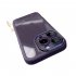 Clear Mobile Phone Case Lens Protector Ring With Lens Film Shockproof Protective Cover Compatible For Iphone Transparent black metal ring with lens film iPhone1