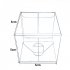 Clear Square Plastic Boxes for Wedding Party Gift Favor